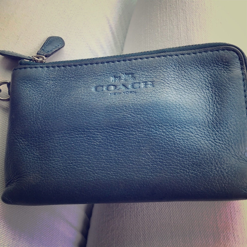 Coach Leather Wristlet
